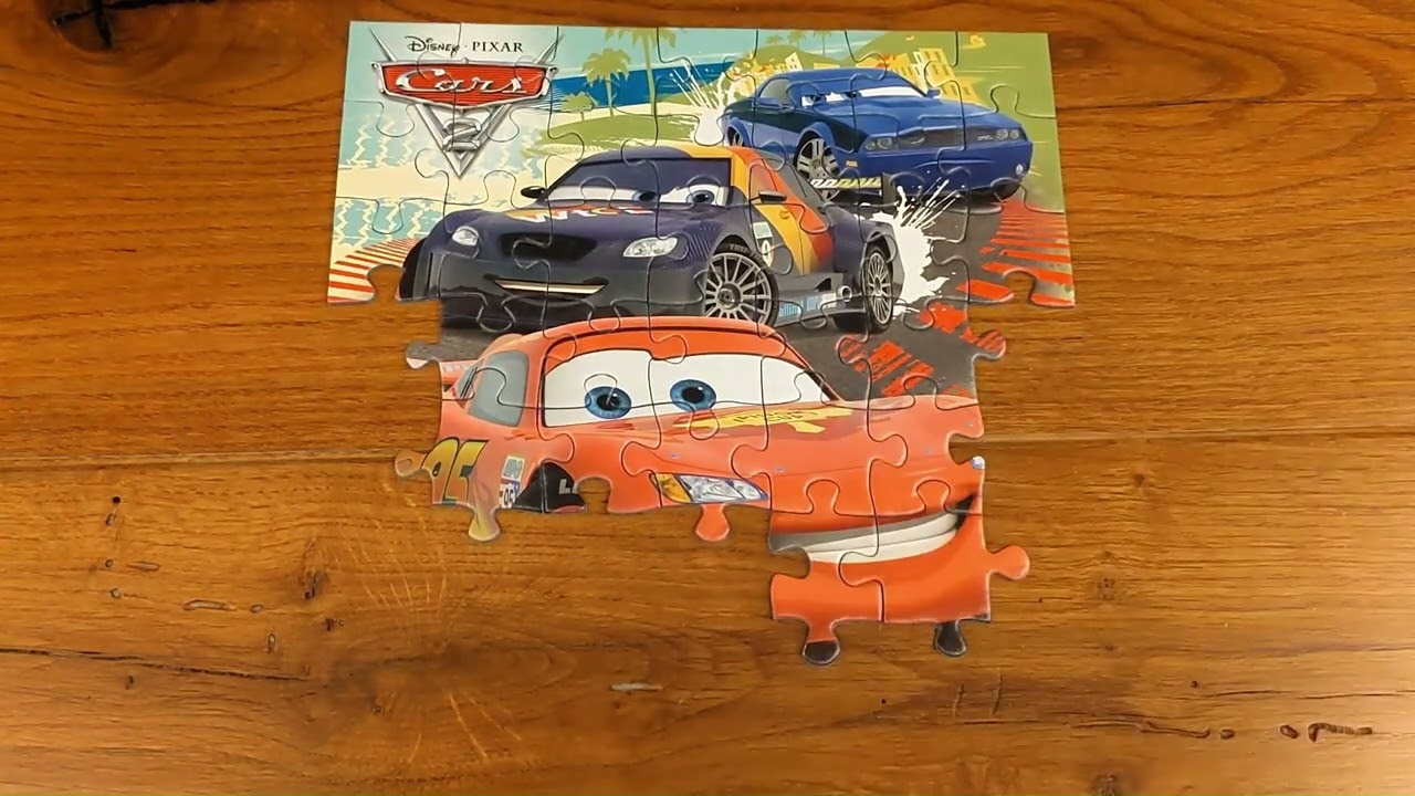 Cars 2 Lightning McQueen Jigsaw Puzzle - Race Around the World