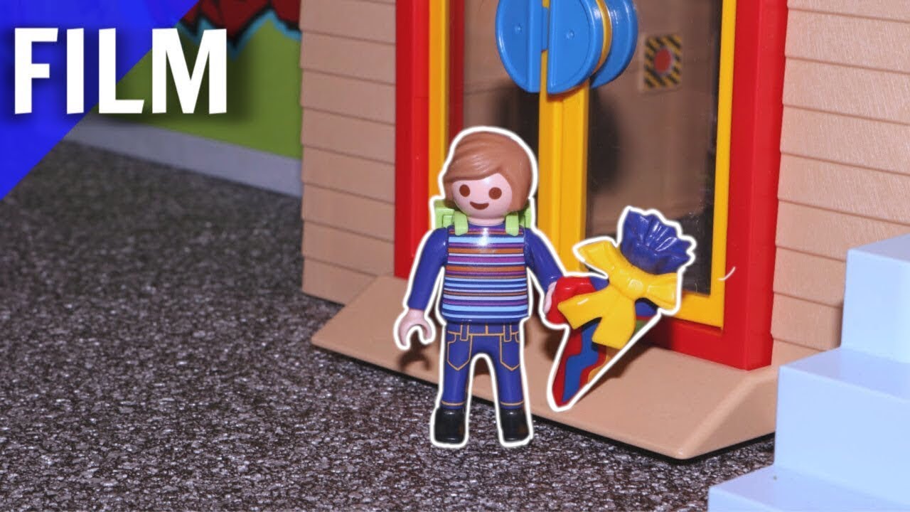 Playmobil Film deutsch Einschulung von Linus  🎓Spielzeug Kinderfilm