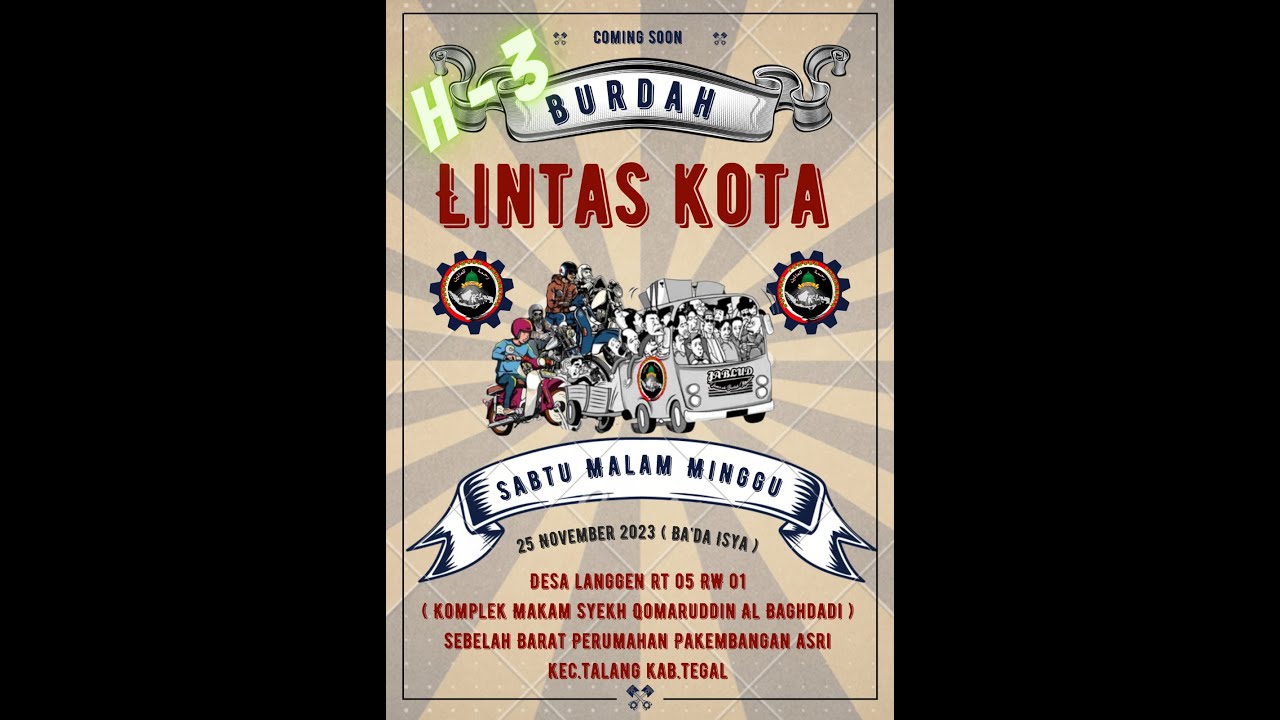 LIVE BURDAH LINTAS KOTA || LANGGEN, TEGAL 25 NOVEMBER 2023