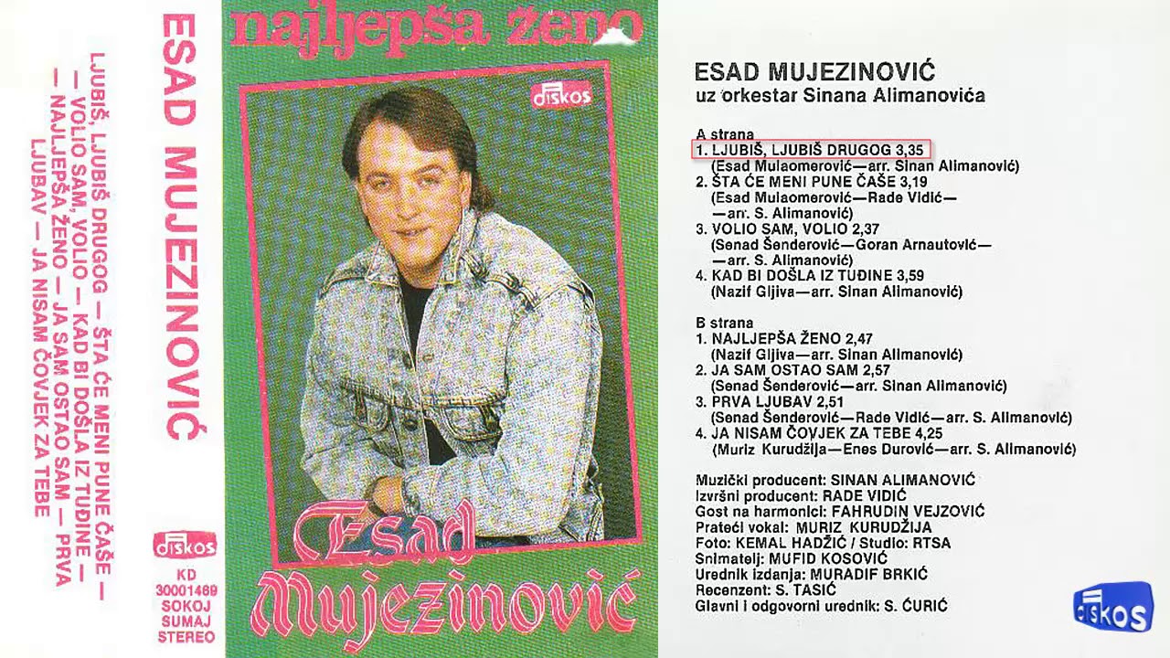 Esad Mujezinovic - Ljubis, ljubis drugog - (Audio 1988)
