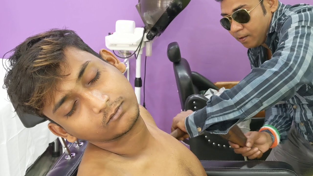 Tok Sen therapy asmr by asim barber | Loud neck & Hair cracking