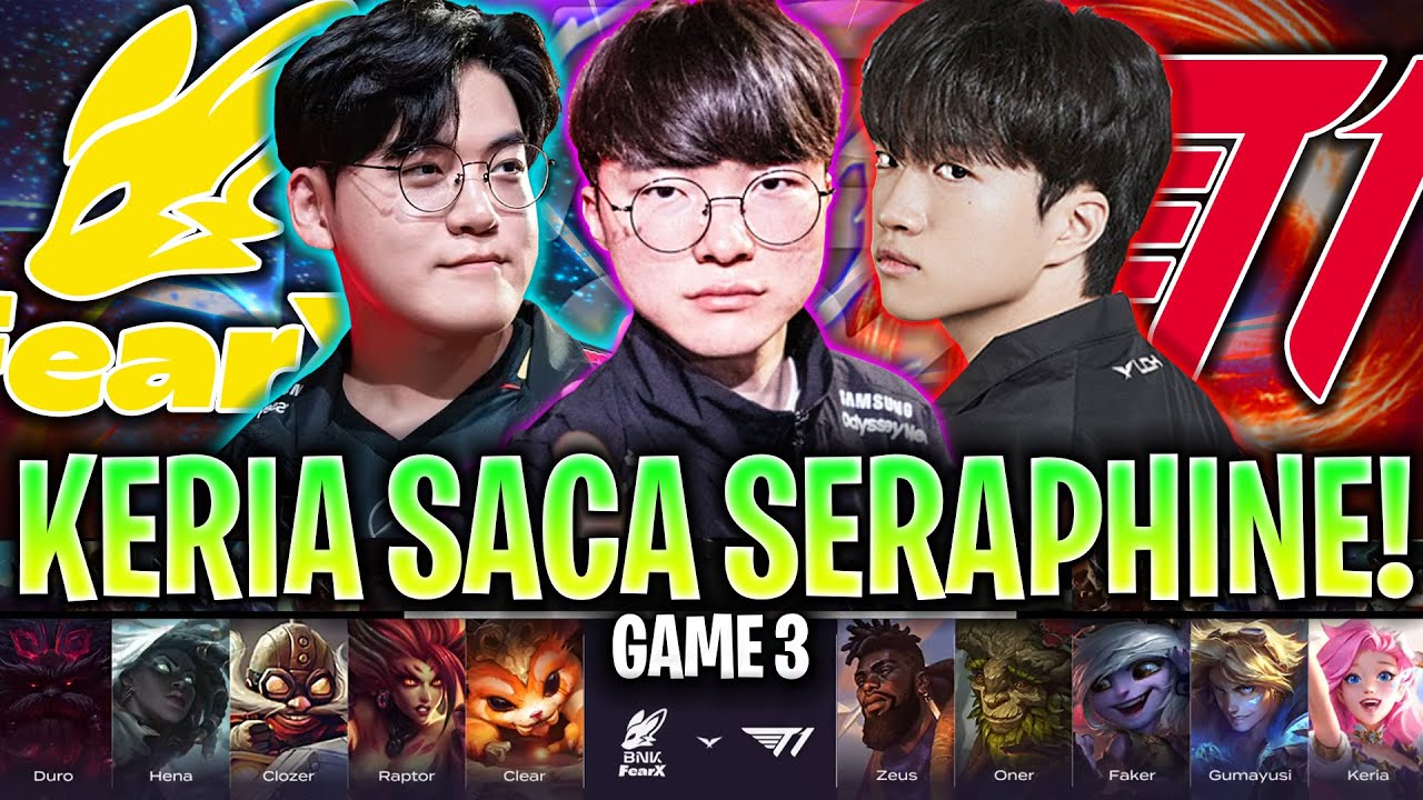 KERIA JUEGA SERAPHINE SUPPORT CON T1 EN LCK! | FOX vs T1 Game 3 LCK Summer 2024