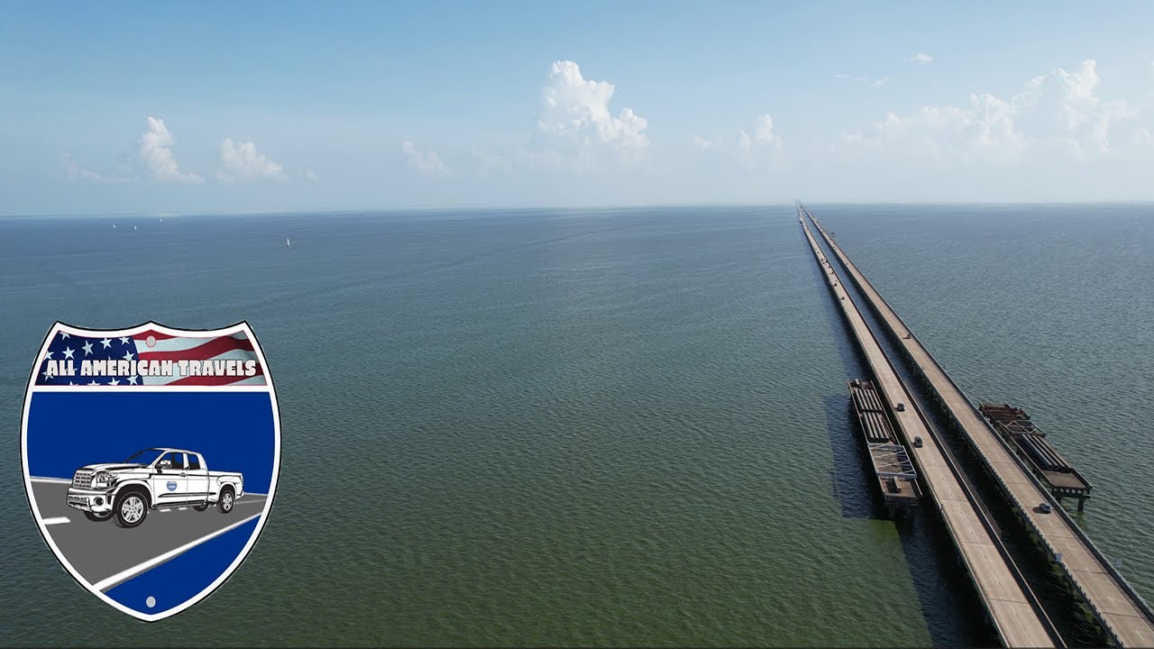 Lake Pontchartrain Causeway (aerial view)