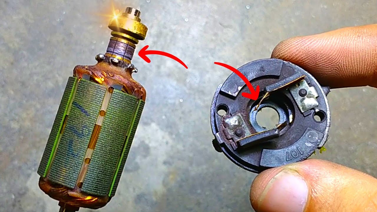 How to Repair 12v DC Motor,  How to Repair 12v DC Motor Commutator & Carbon Brushes, Slow Speed Fix