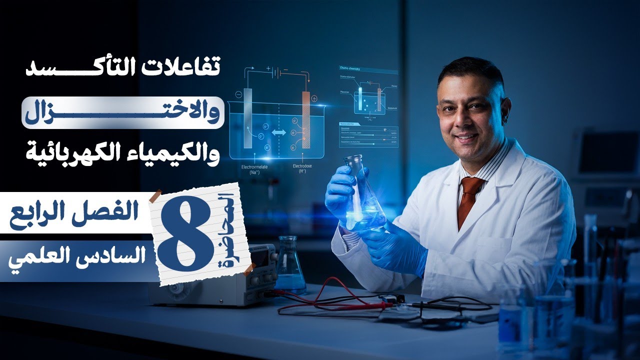 الفصل الرابع| محاضرة 8| الكيمياء الكهربائية| قطب الهيدروجين القياسي - اسئلته الوزارية| السادس العلمي