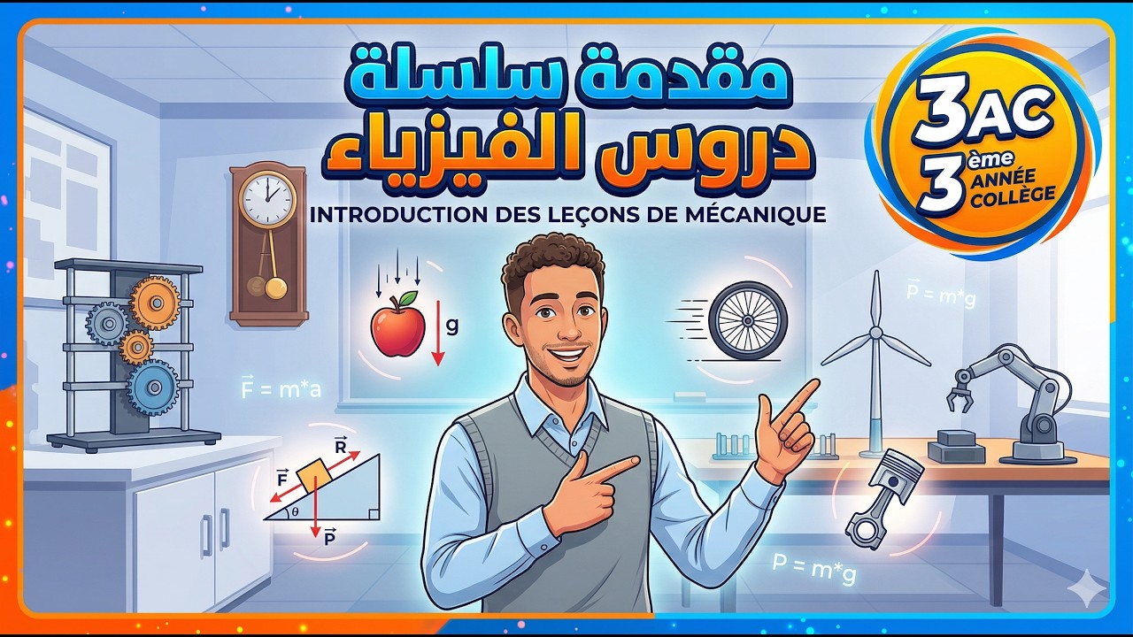 Introduction des leçons de  mécanique 3AC -  مقدمة سلسلة دروس الفيزياء