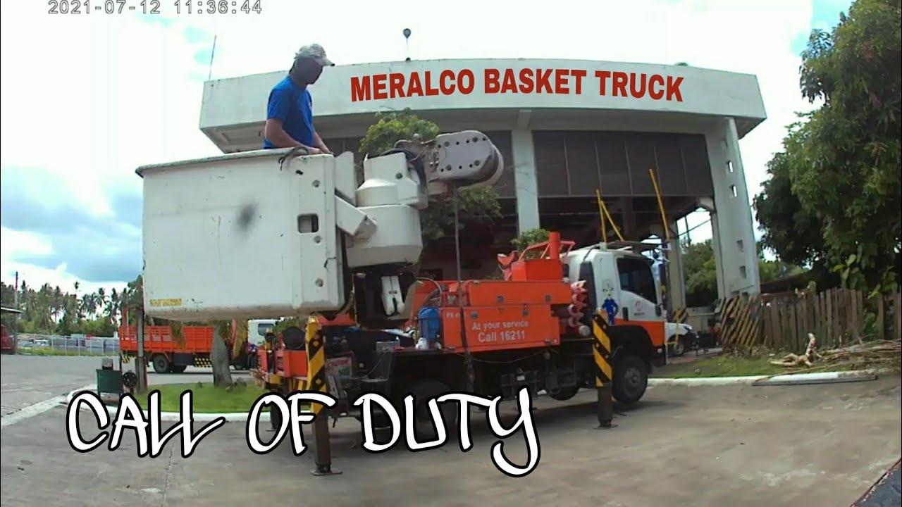 MERALCO BASKET TRUCK INAYOS NI BALDHEAD..BYAHENG SAN PABLO PART 2