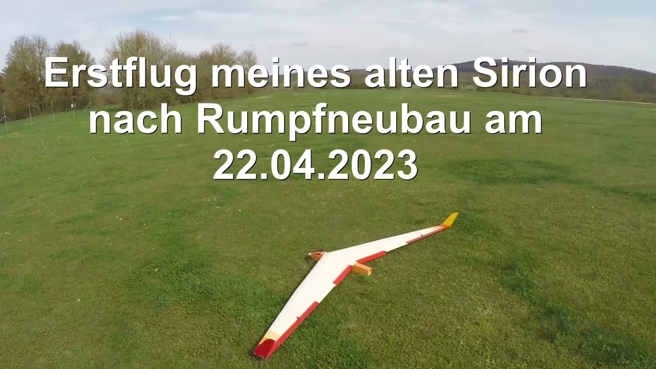 Nurflügel Sirion mit Eigenbau Elektrorumpf