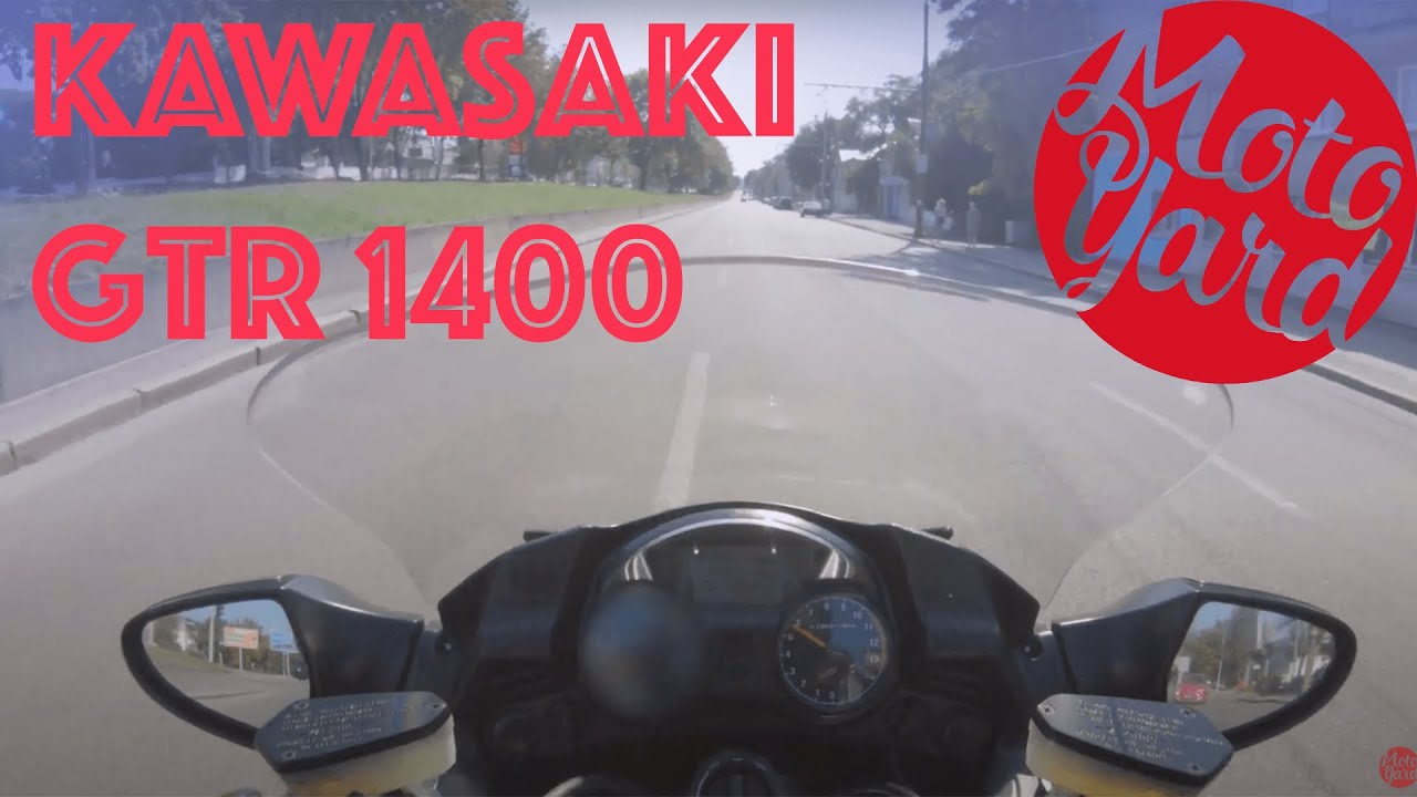 Kawasaki GTR 1400 в движении. Пробег 15083 км