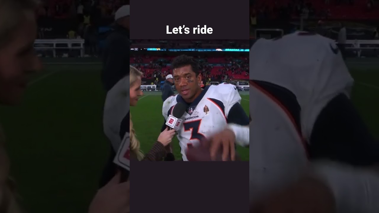Russell Wilson Broncos country let&rsquo;s ride after Denver Broncos vs Jacksonville Jaguars