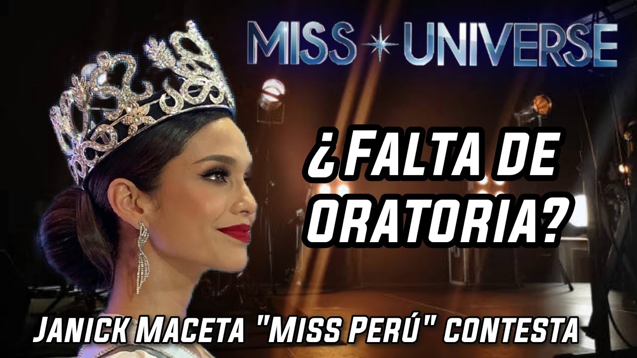 MISS UNIVERSE PERU contesta a quienes dicen que le falta oratoria