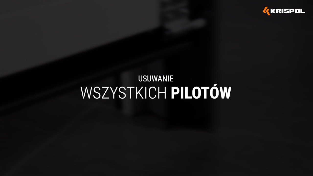 Usuwanie wszystkich pilot&oacute;w (napęd KRISPOL STARCUS)