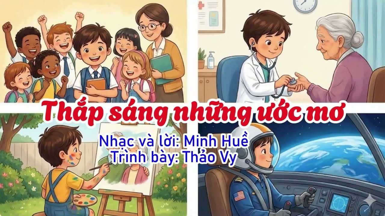 Thắp sáng những ước mơ (Nhạc và lời:  Minh Huề -  Trình bày  Thảo Vy)