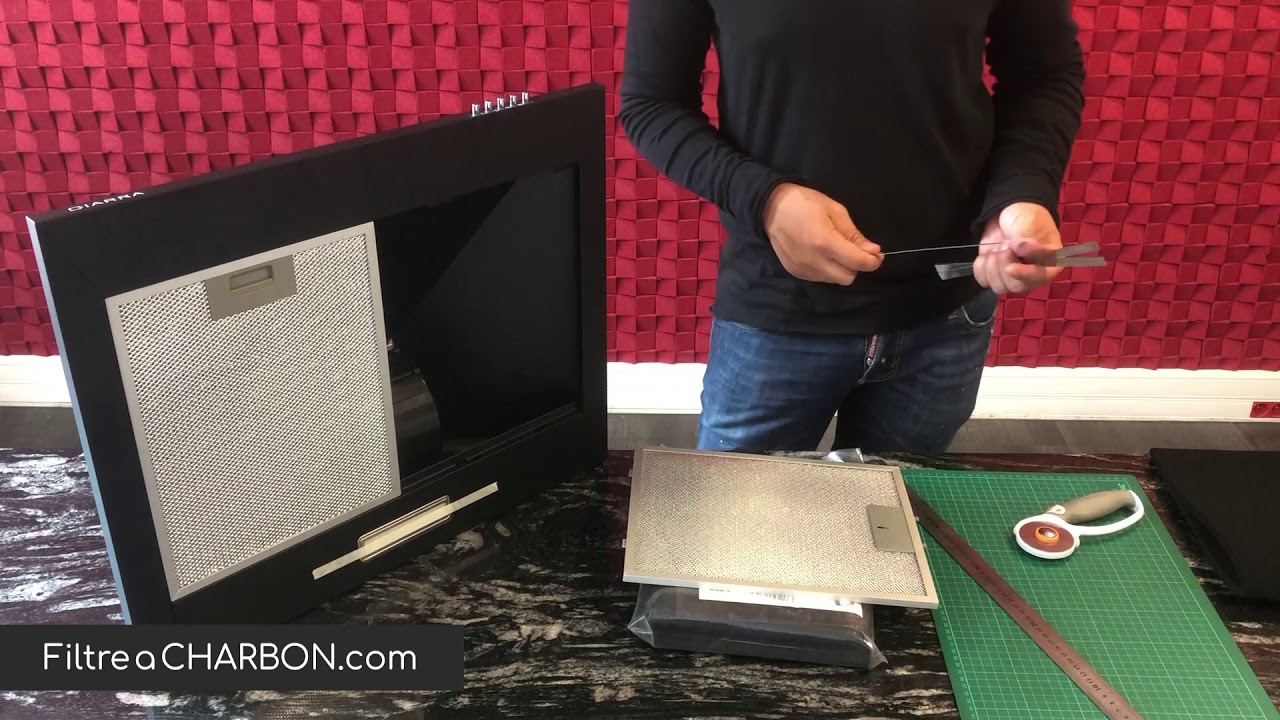 Installation Filtre à Charbon Universel sur Hotte Aspirante de Cuisine