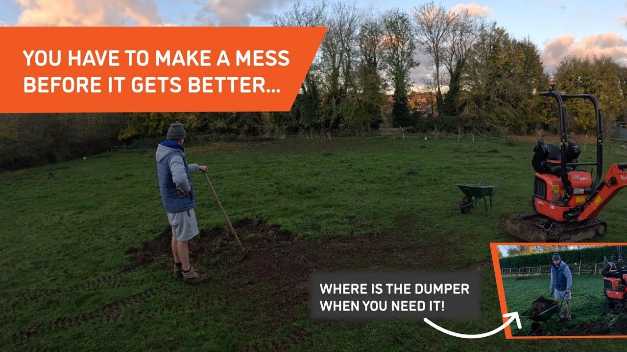Clearing the Horse Field | Using Kubota U10-5