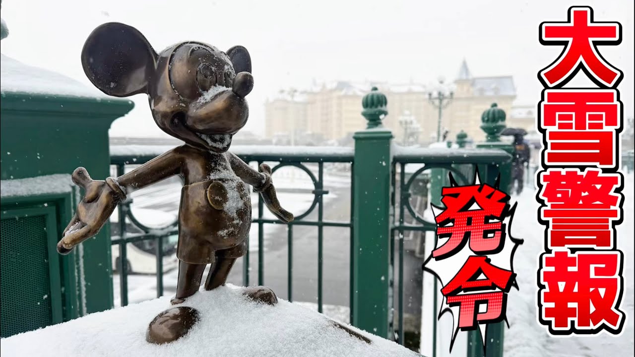 【警報発令】大雪の中ディズニーリゾート1周してみた【2026.2.8】