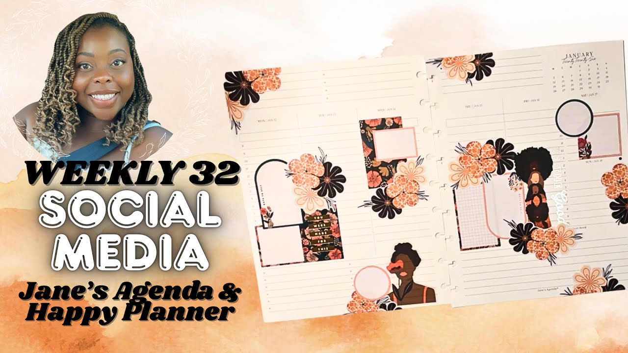 PLAN WITH ME | JANE’S AGENDA WEEKLY 32 INSERTS AND HAPPY PLANNER BREATH LIVE EXPLORE STICKER BOOK