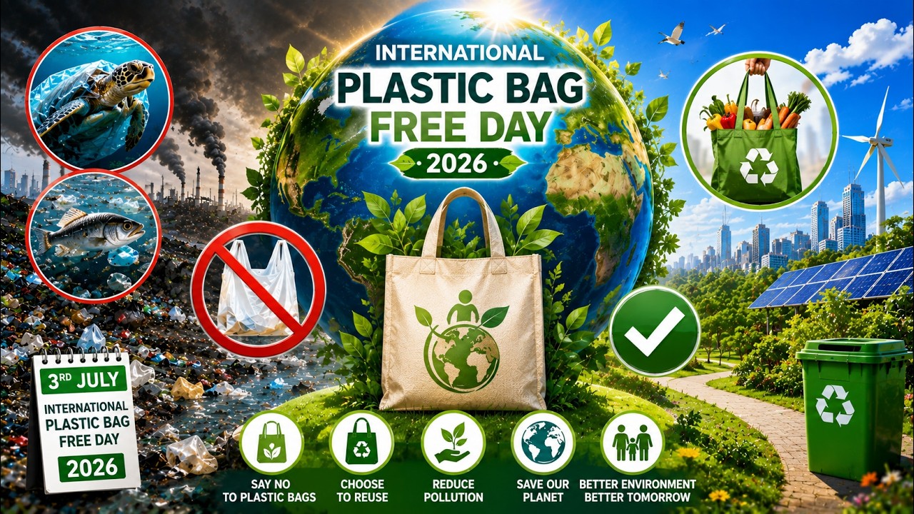 🛍️International Plastic Bag Free Day 2026 | Say NO to Single-Use Plastic | Save Our Planet🌱