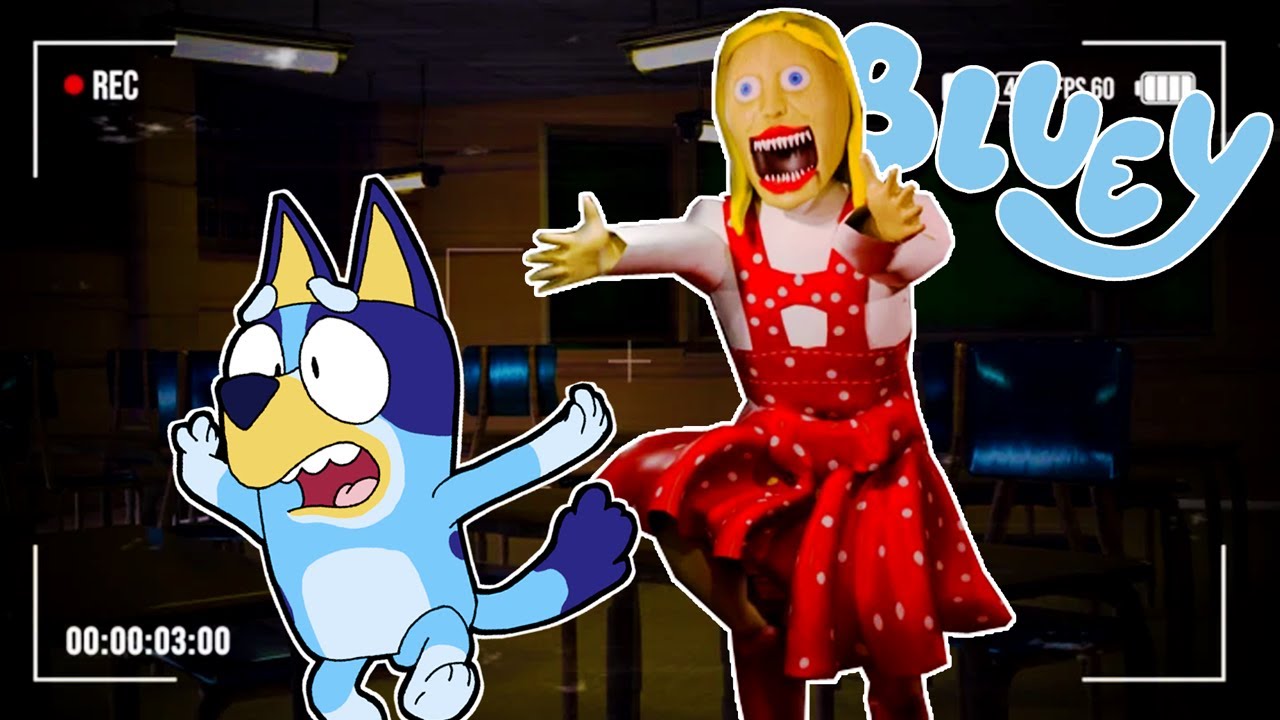 BLUEY INTENTA ESCAPAR de la MAESTRA MALVADA | Las Aventuras de BLUEY en ROBLOX!