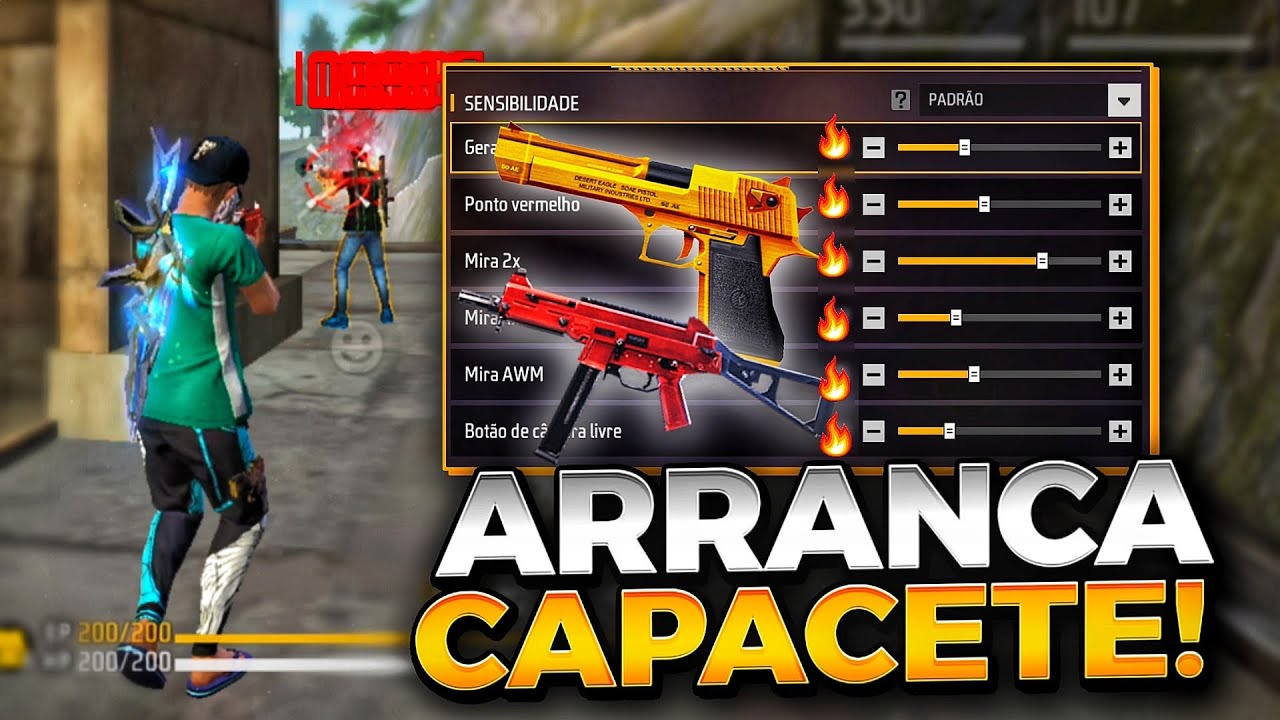 DEPOIS da ATUALIZAÇÃO!🔥 A MELHOR SENSIBILIDADE para SUBIR CAPA na NOVA ATUALIZAÇÃO do FREE FIRE!