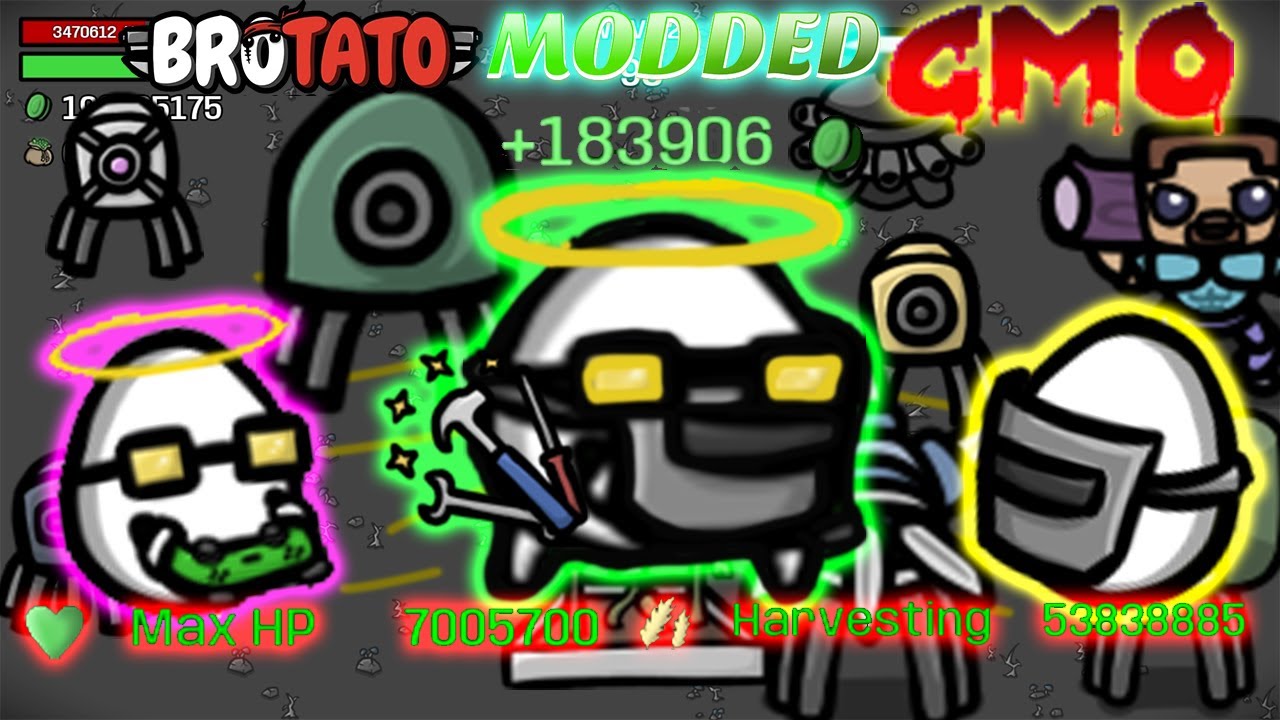 So That's Why They Put A Cap On Streamer!!!. | Brotato Modded: Genetically Modified Overkill