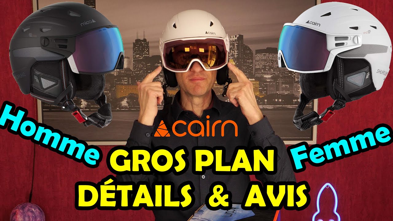 🇫🇷 CAIRN SHUFFLE S-VISOR Evolight NXT 🇫🇷 GROS PLAN SUR LES DÉTAILS DU CASQUE de SKI 🇫🇷 AVIS PERSO