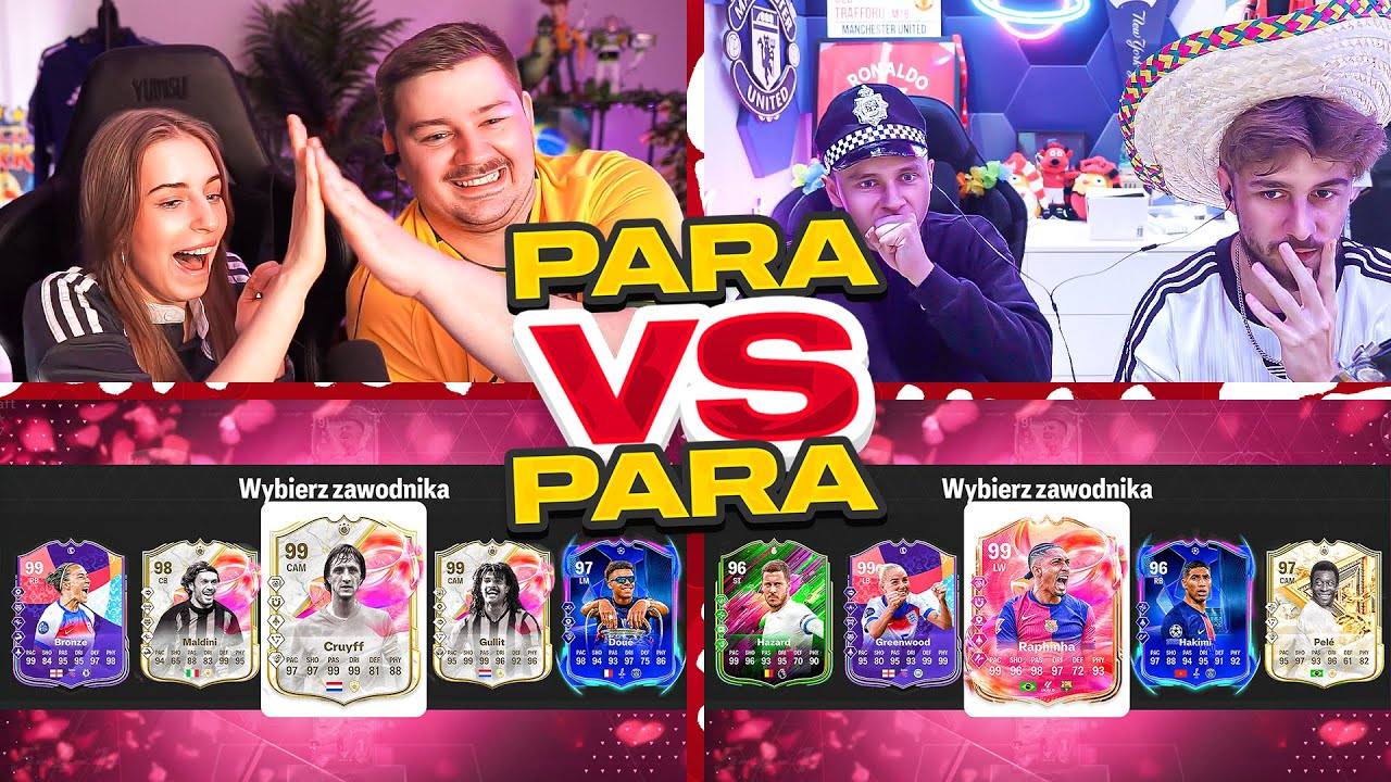 WOJNA DRAFT&Oacute;W PARA vs PARA! xFlaShx & Alvin vs Junajted & Klqudka