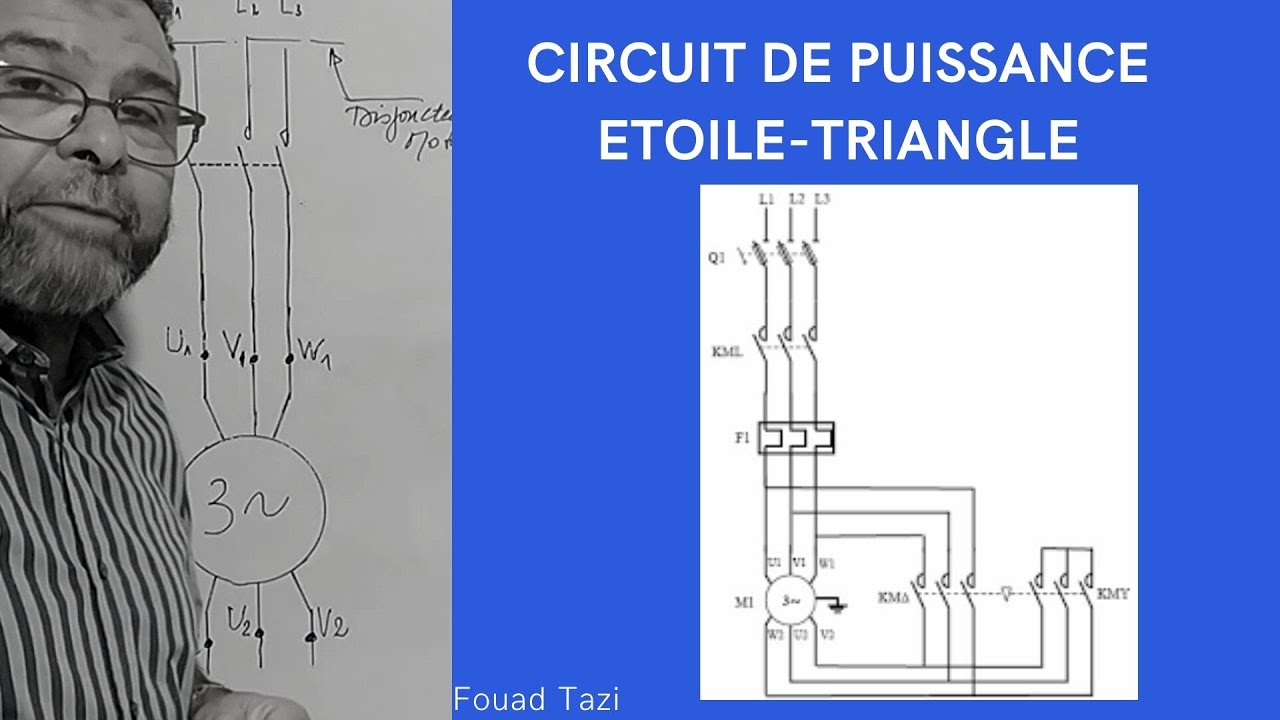 Video N&deg;94 COUPLAGE ETOILE TRIANGLE  CIRCUIT DE PUISSANCE