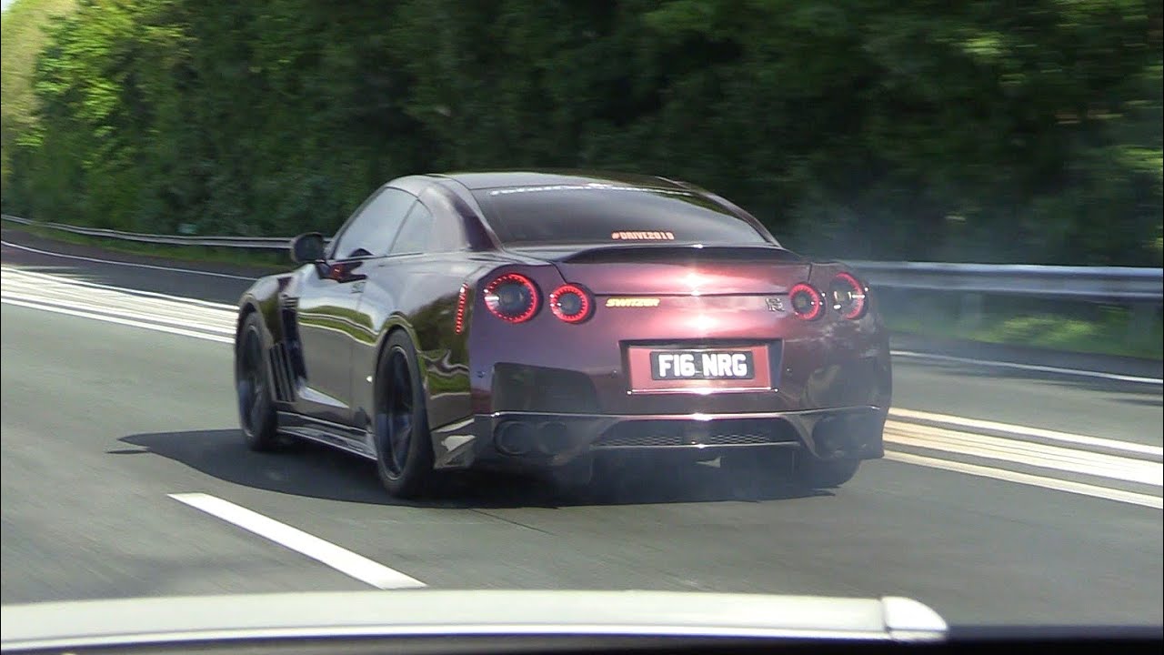 1050HP Nissan GT-R Godzilla R1K! LOUD Start, Accelerations + CHASE!