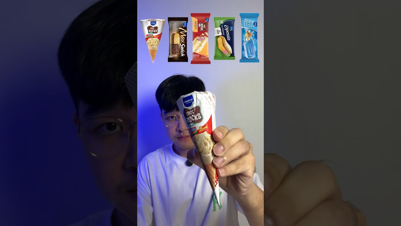 makan berbagai eskrim indofood #fyp #fypシ #foryoupage #mukbang #asmr #viral #eskrim #ice  #indofood