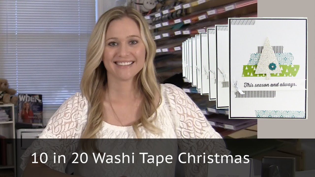 Washi Tape Christmas Card Project