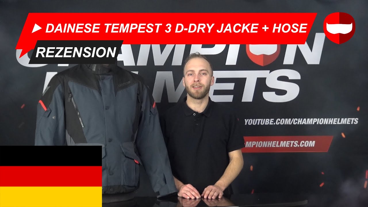 Dainese Tempest 3 D-Dry Jacke und Hose - Rezension - ChampionHelmets.com
