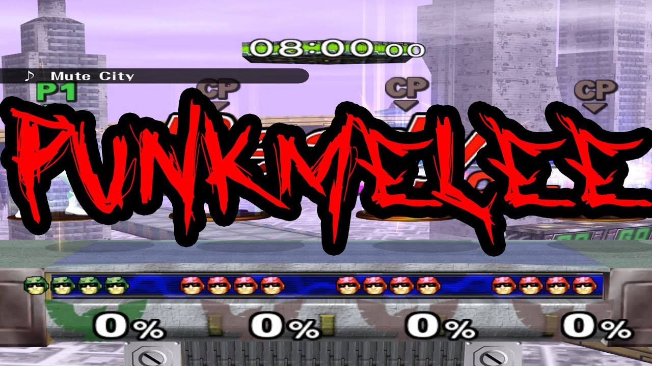 【スマブラDX】PUNKMelee キャプテン・ファルコン vs CPU's【TAS】/【SSBM】PUNKMelee Captain Falcon vs CPU's【TAS】