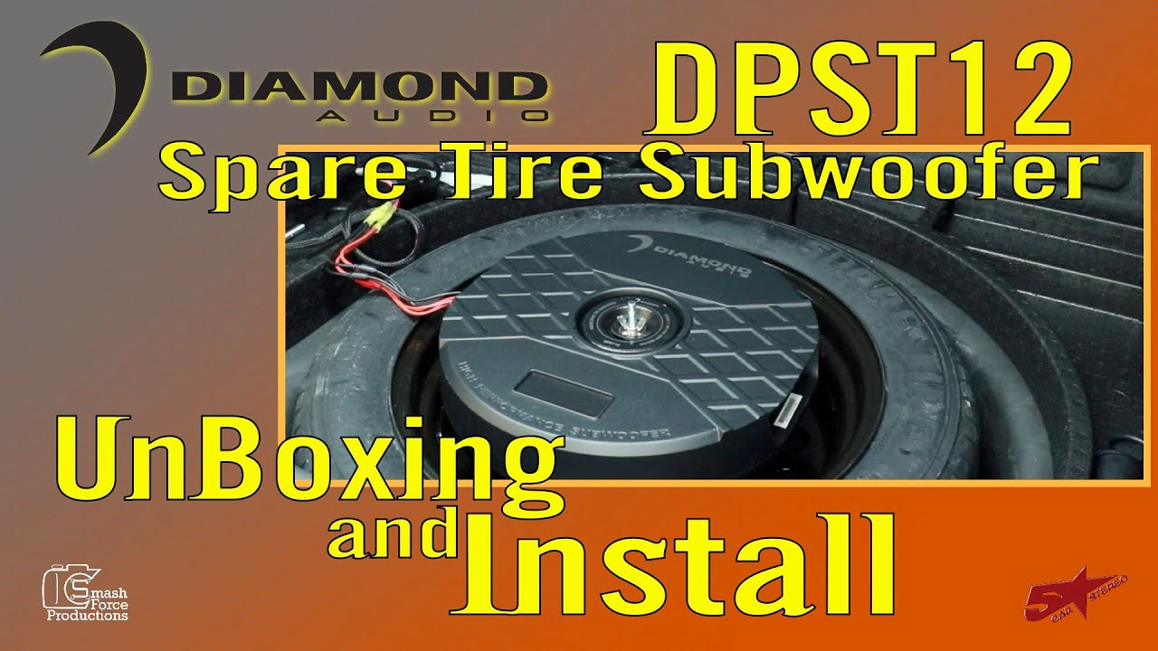 Diamond Audio Spare Tire Subwoofer DPSD12 unboxing and install