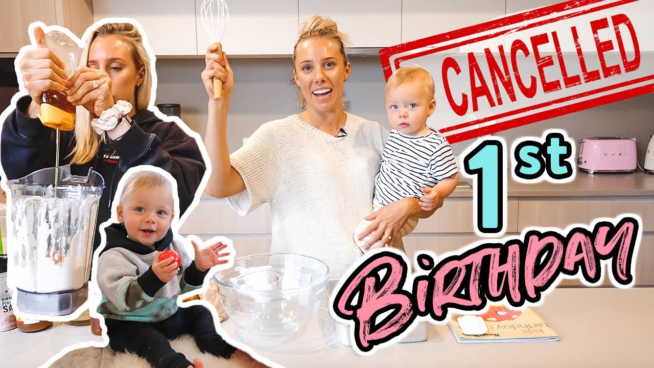 we had to cancel Fox's birthday party...but I made a healthy birthday cake! [VLOG]