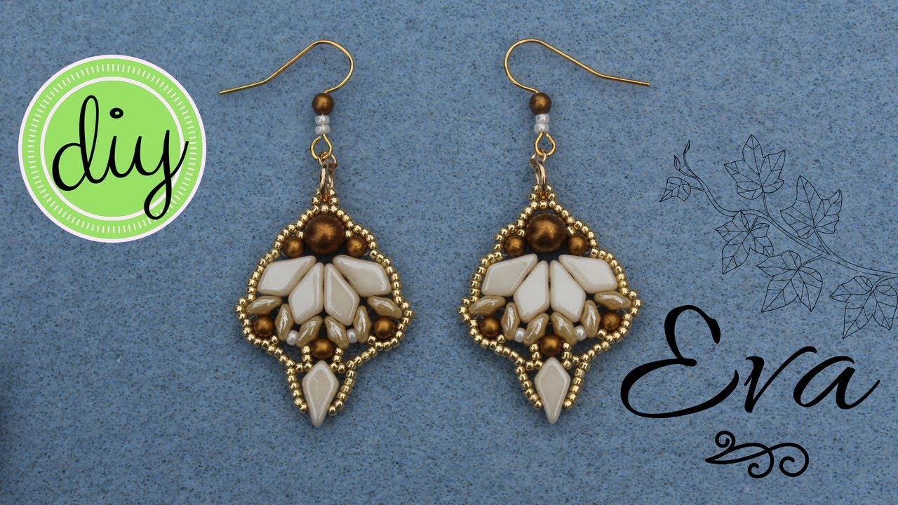 DIY - TUTORIAL Orecchini Eva (con kite beads)