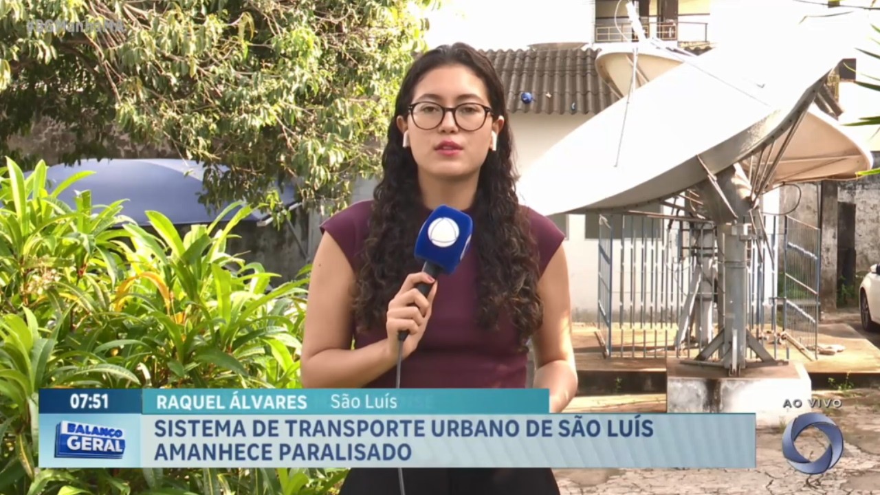 Sistema de transporte urbano de São Luís MA amanhece paralisado.