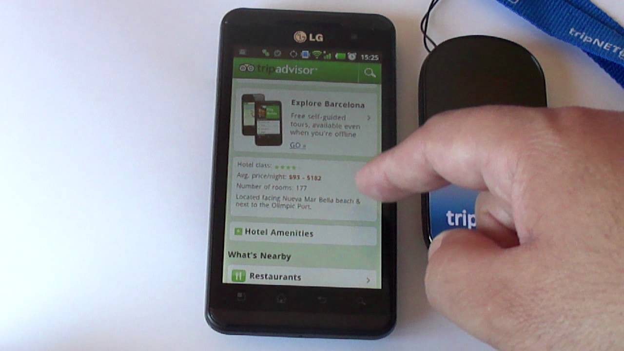 tripAdvisor Android app review - travelers in Spain