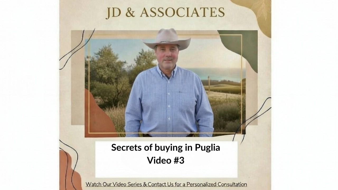 Secrets of buying property in Puglia 3, and hanging Nonna's,