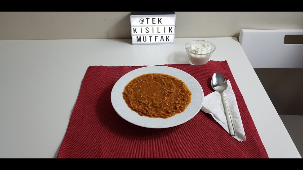 Tek Porsiyonluk Yeşil Mercimek Yemeği Ön Haşlamasız