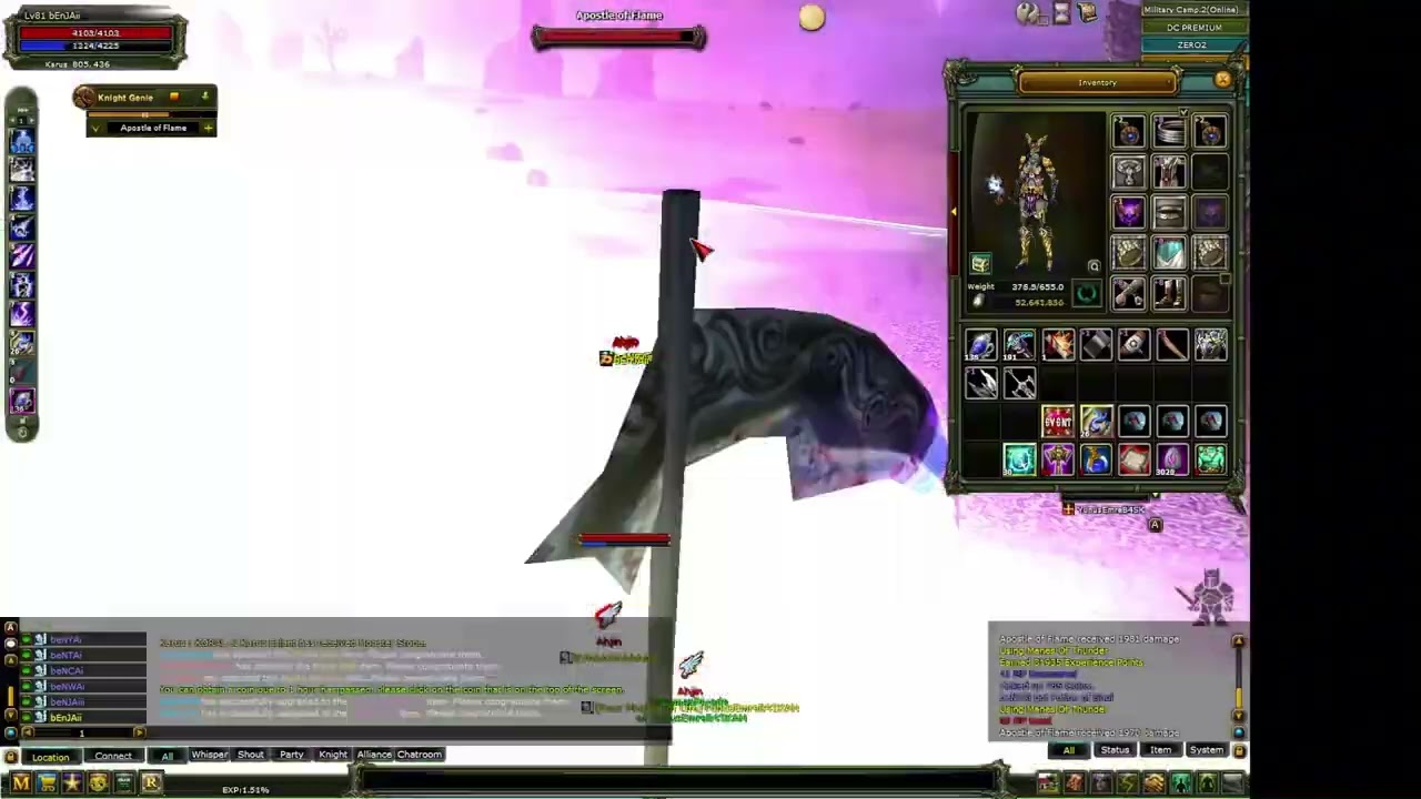 8 PC ( 7 LR MAGE ) 24 SAAT AOF FARM ve GENİE PK DENEMESİ ‪@OfficialNTTGame