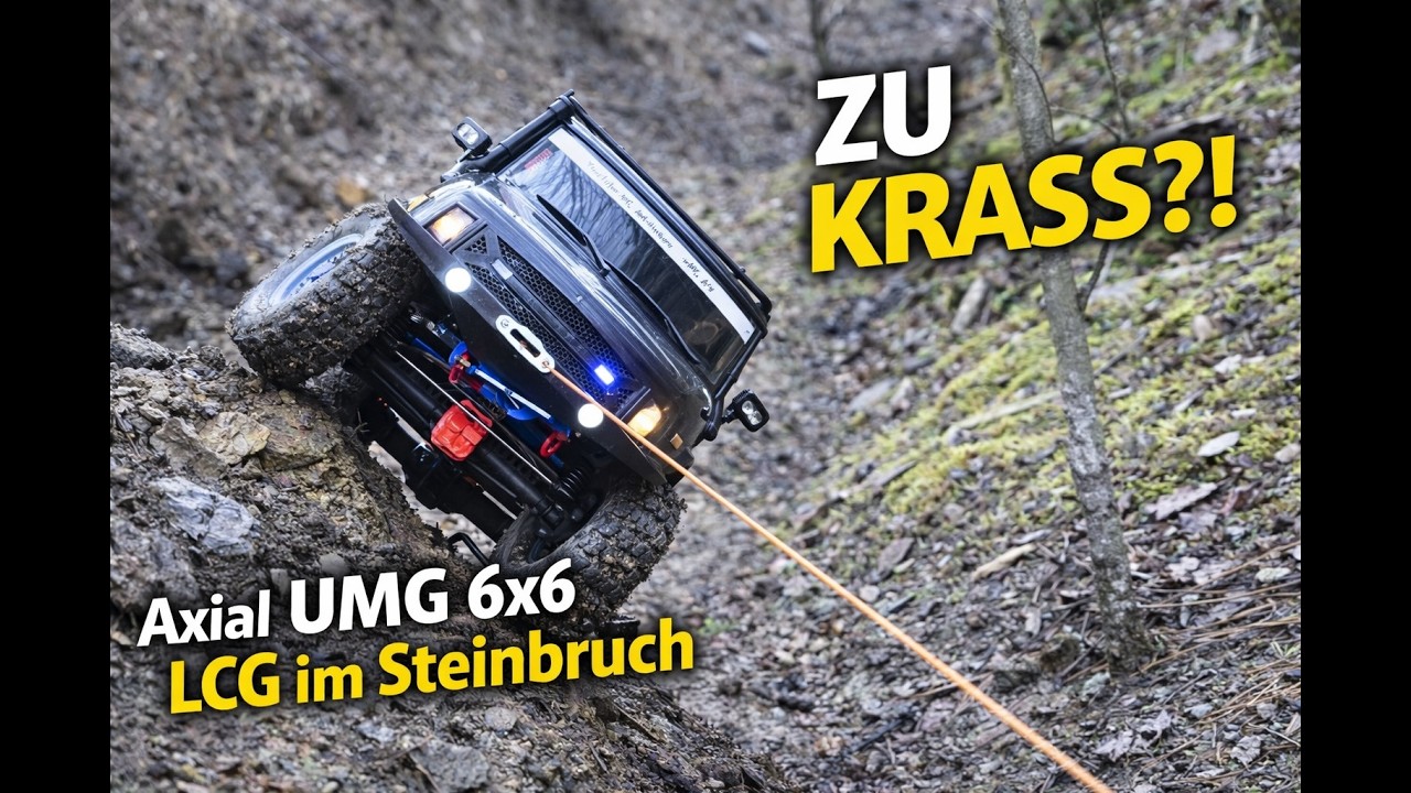 🎬Axial UMG 10  6x6 LCG im Steinbruch  Das hätte ich nicht erwartet...