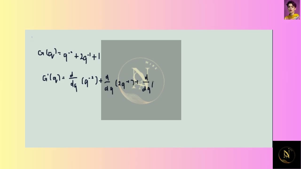 Differentiate the function  7