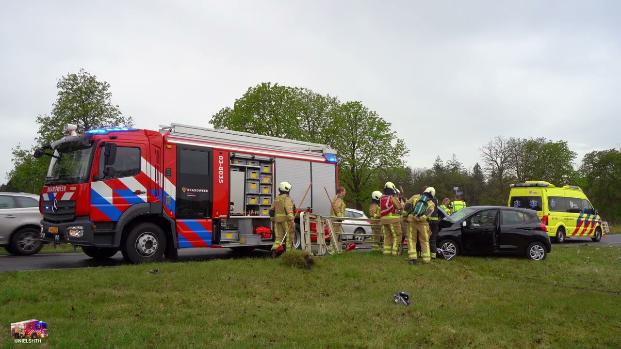 Ernstig ongeval op de Hoofdweg N919 Veenhuizen