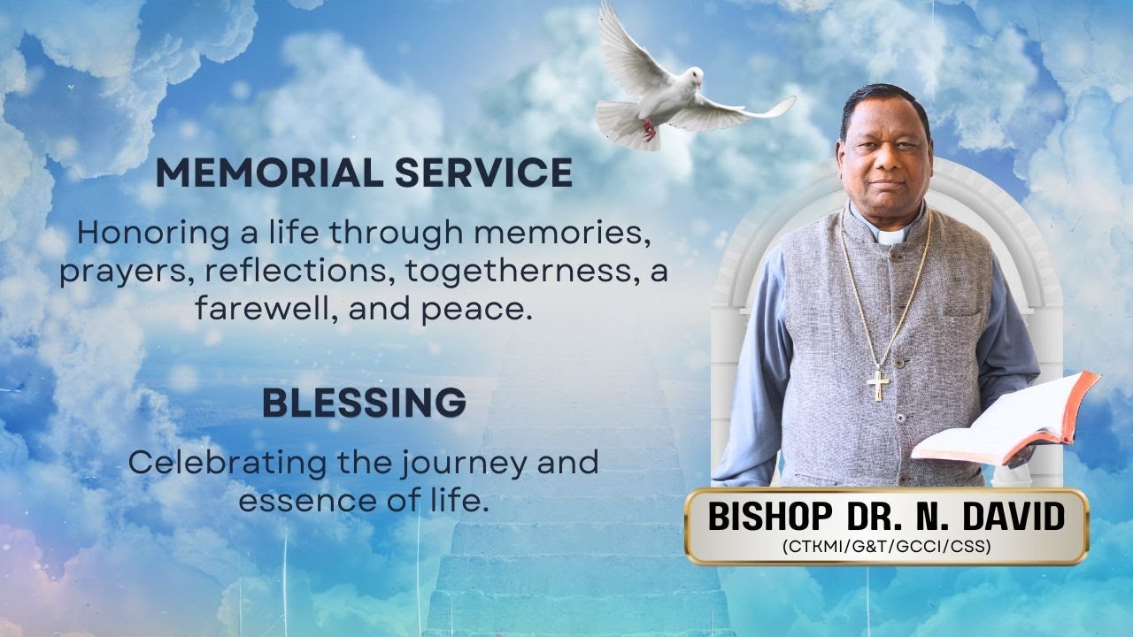 Memorial Service of Bishop Rev. Dr. N. David | Founder – CTKMI | Isaiah 57:2 | 20 Jan 2026 #worship