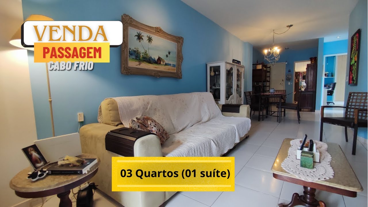 (VENDA) Apartamento (Alto Padrão) com 03 quartos (01 suíte) na Passagem - Cabo Frio - Praia do Forte