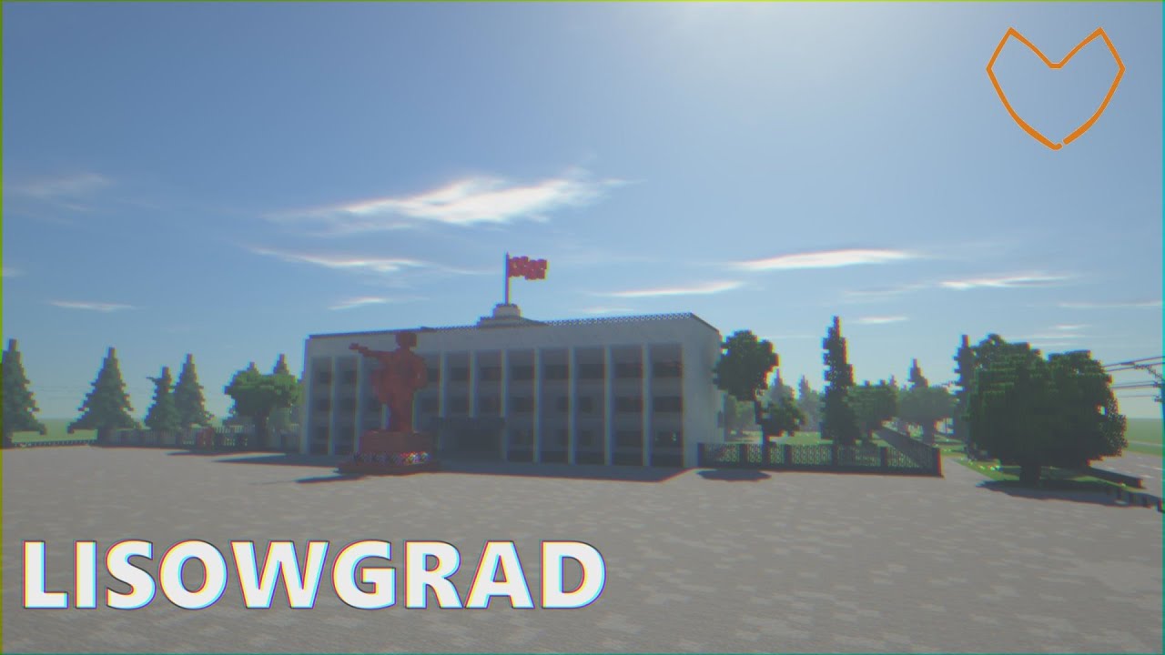 строительство советский город в Minecraft | 1 | площадь