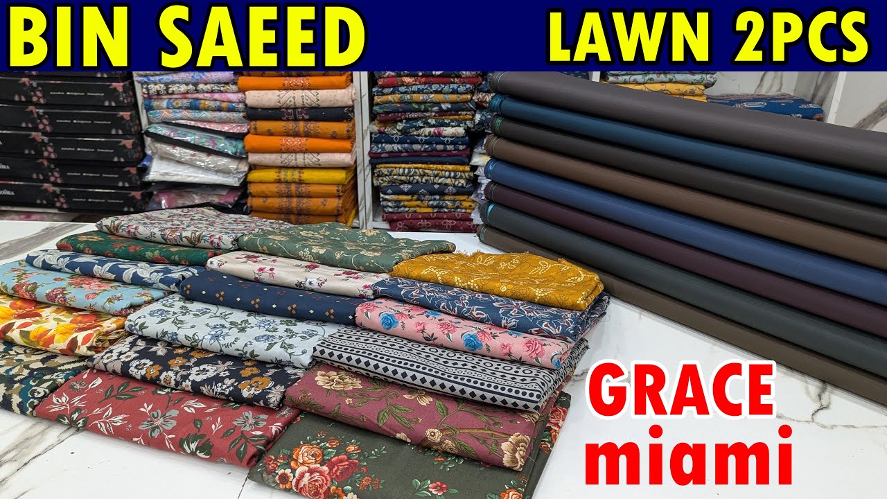 Bin Saeed Lawn | Whatsapp 03115270573 | Buy Original Brand at wholesale