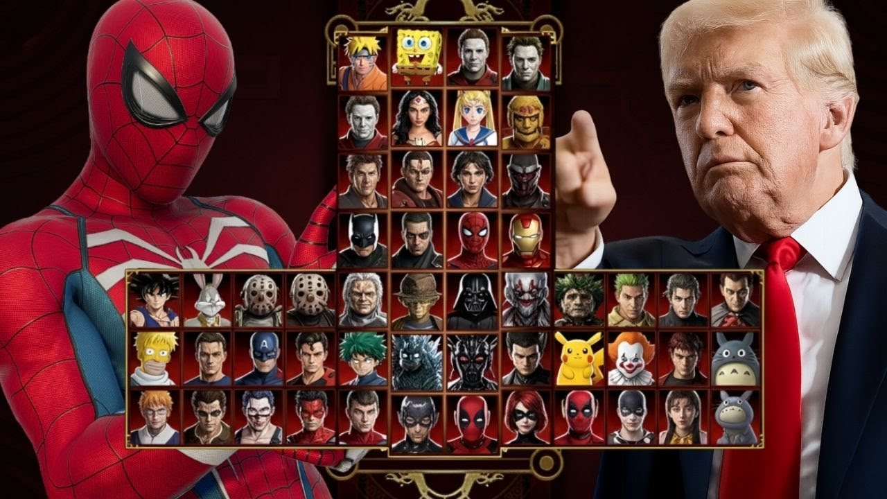 Mortal Kombat 9 - SPIDERMAN & DONALD TRUMP - Expert Arcade Ladder - Gameplay @ (1080p)60ᶠᵖˢ ✔