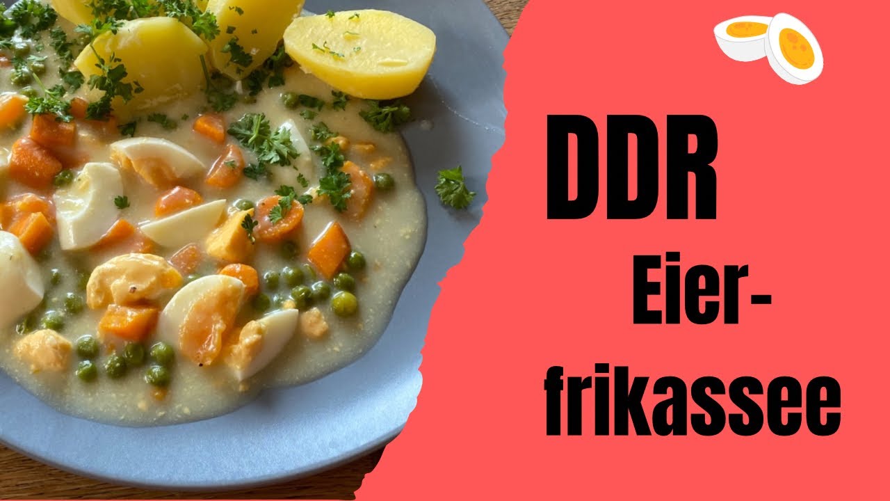 Eierfrikassee nach einem DDR Rezept, vegetarisches Rezept